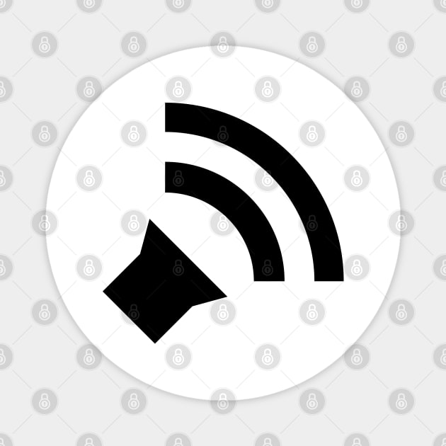 Simple Audio Icon - Black Magnet by DaTacoX